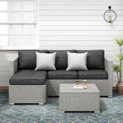 Stickel 3 store piece rattan seating